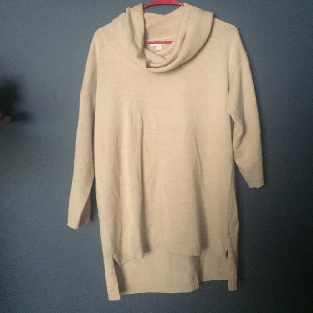Slouchy neck sweater
